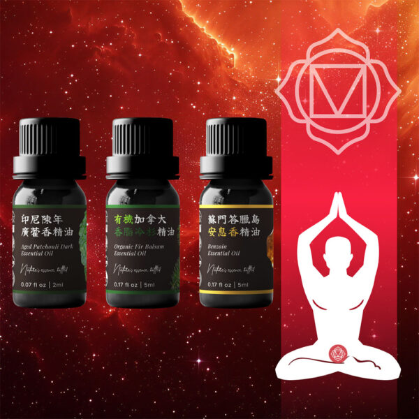 海底輪・安住之根<br>陳年廣藿香 × 香脂冷杉 × 安息香 精油組