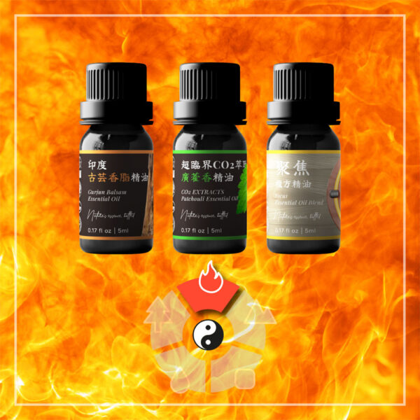✦ 2026火行專屬精油組合<br>｜避免過度消耗｜<br>古芸香脂精油＋CO₂萃取廣藿香精油＋聚焦複方精油
