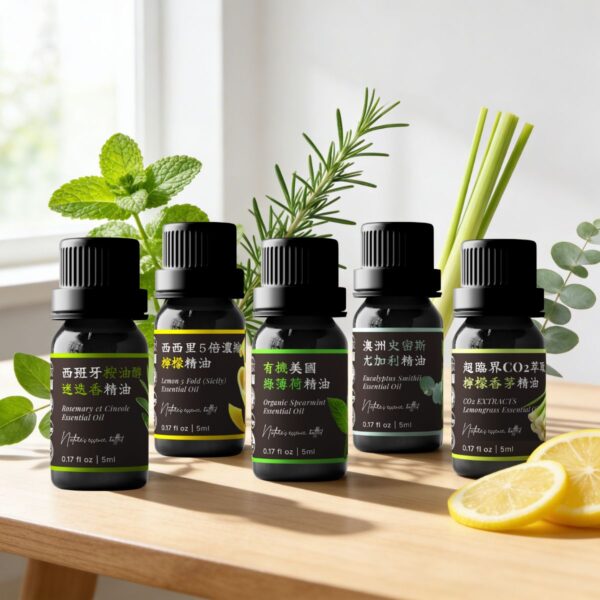 ① 提神專注系｜清新提神醒腦 Ⓐ <br>綠薄荷 x 迷迭香 x 檸檬 x 檸檬香茅 x 史密斯尤加利精油組