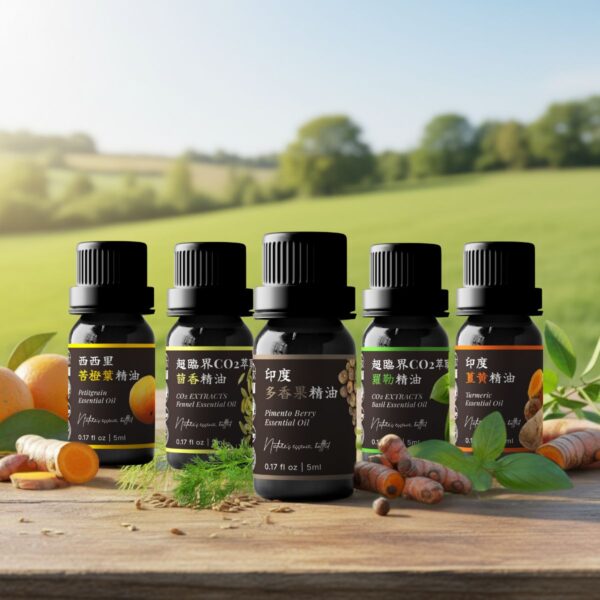 ⑥ 溫暖生命力系｜暖心行動組 Ⓑ <br>苦橙葉 x 甜茴香 x 多香果 x 羅勒 x 薑黃精油組