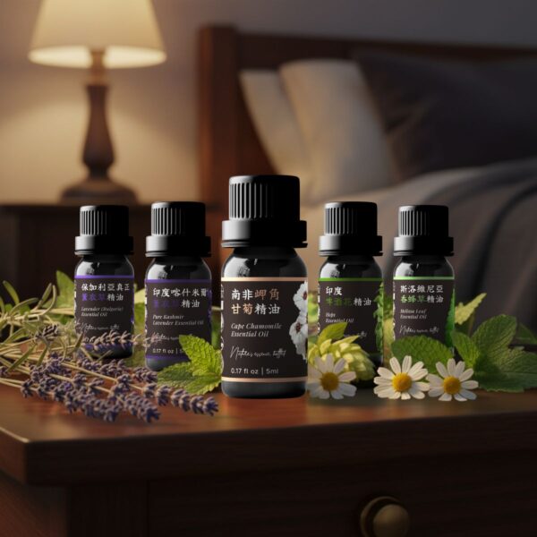 ② 深層放鬆系｜深夜舒眠組 Ⓓ <br>保加利亞薰衣草 x 克什米爾薰衣草 x 岬角甘菊 x 香蜂草 x 啤酒花精油組