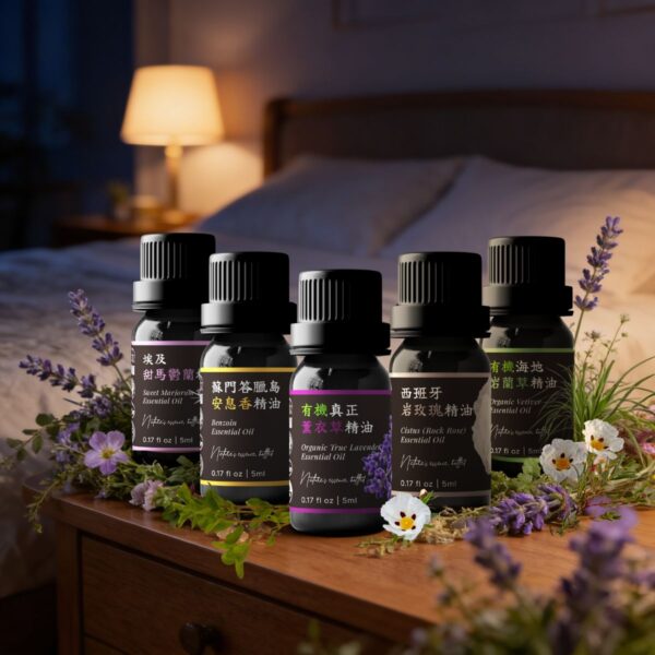 ② 深層放鬆系｜夜間舒眠組 Ⓑ <br>薰衣草x 甜馬鬱蘭 x 安息香 x 岩蘭草 x 岩玫瑰精油組
