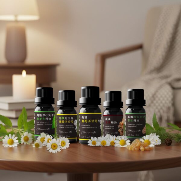 ② 深層放鬆系｜靈魂安定組 Ⓒ <br>德國洋甘菊 x 羅馬洋甘菊 x 廣藿香 x 沒藥 x 維吉尼亞雪松精油組