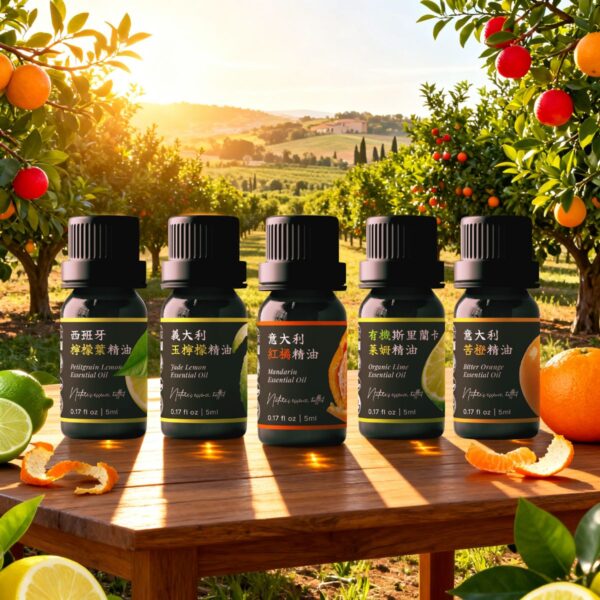 ⑥ 溫暖生命力系｜陽光能量組 Ⓐ <br>苦橙 x 紅橘 x 萊姆 x 玉檸檬 x 檸檬葉精油組